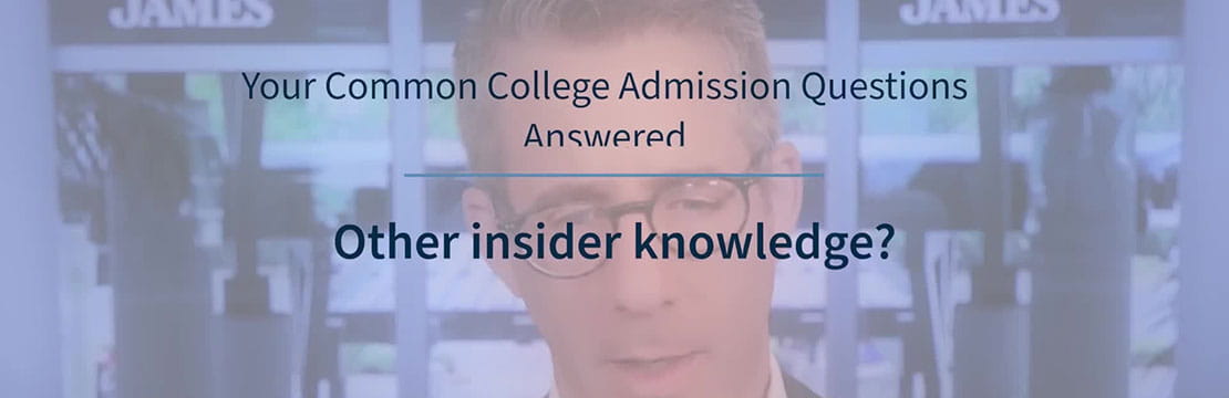Your Common College Admissions Questions Answered: Video 3